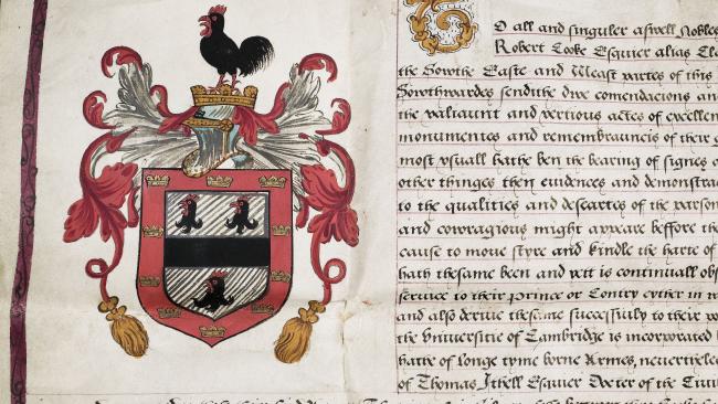 Image of ˮAV College Grant of Arms. Archive Ref: JCGB/4/2