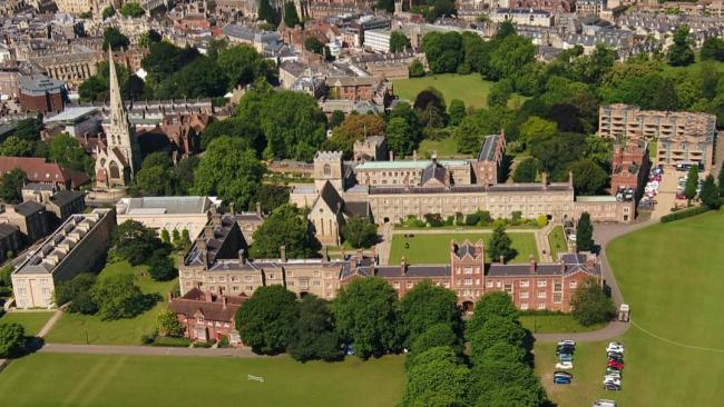 Aerial photo of ˮAV College
